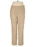 Alfred Dunner Solid Tan Khakis Size 14 - photo 1