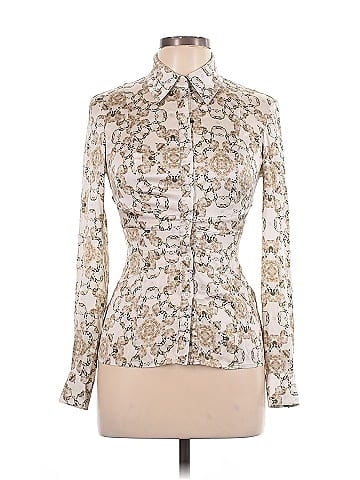 Cache Long Sleeve Silk Top (view 1)