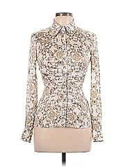 Cache Long Sleeve Silk Top