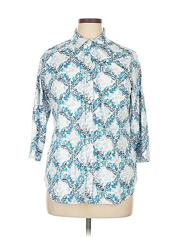 Lula b 3/4 Sleeve Button-Down Shirt (view 1)
