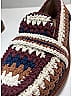Chloé Tweed Burgundy Crochet Kayla Loafers Size EU 36 - photo 5