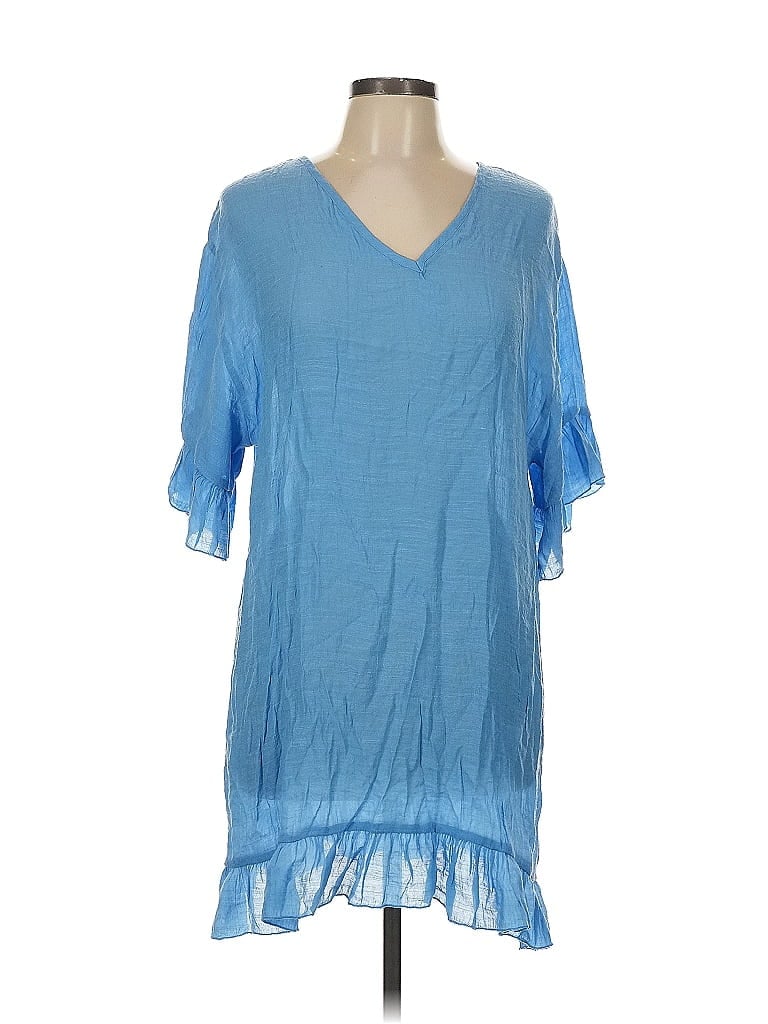 Ekouaer Blue Casual Dress Size L - photo 1