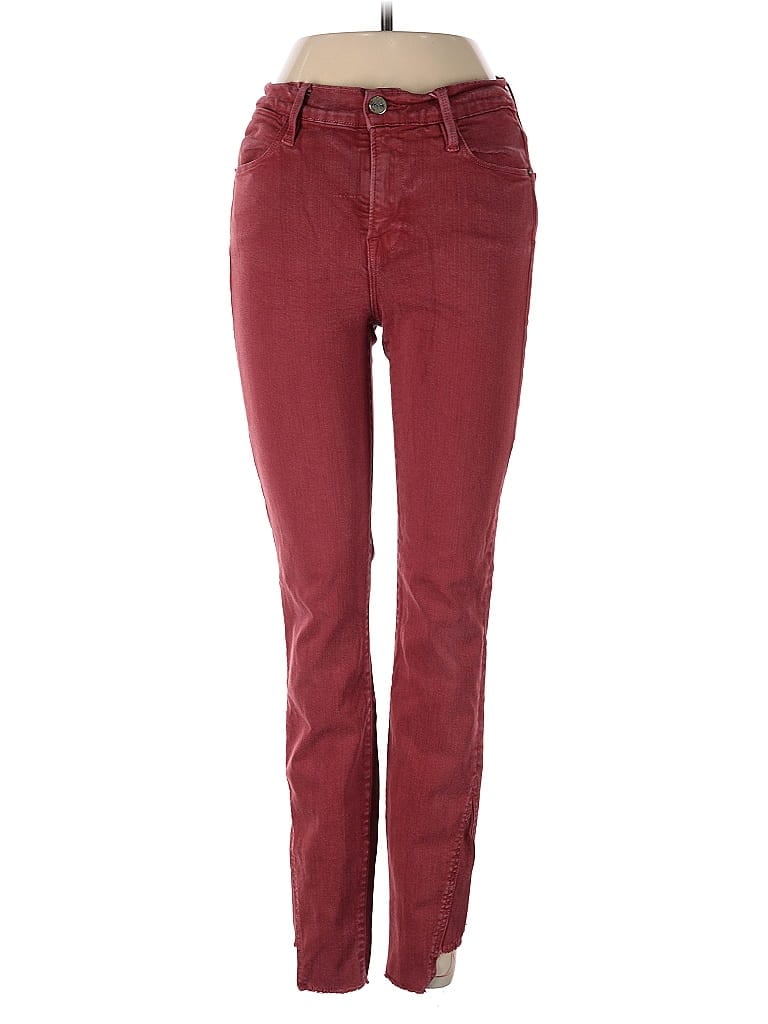 FRAME Denim Burgundy Jeans Size 25 waist - photo 1
