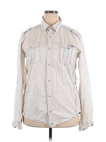 Buckle Black Long Sleeve Button-Down Shirt (view 1)