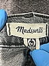 Madewell Chevron-herringbone Gray Jeans Size 24 waist - photo 3