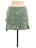 LA Hearts 100% Rayon Stars Green Casual Skirt Size M - photo 1