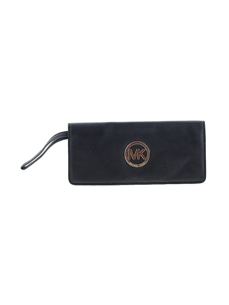 MICHAEL Michael Kors 100% Leather Black Leather Wristlet One size - photo 1