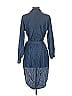 Soho JEANS NEW YORK & COMPANY 100% Lyocell Blue Long Sleeve Blouse Size S - photo 2