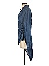 Soho JEANS NEW YORK & COMPANY 100% Lyocell Blue Long Sleeve Blouse Size S - photo 5