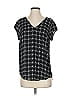 DR2 100% Polyester Black Short Sleeve Blouse Size S - photo 1