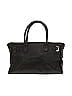 Onna Ehrlich 100% Leather Solid Black Gray Leather Satchel One size - photo 3