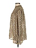 Elan 100% Polyester Gold Long Sleeve Blouse Size M - photo 5