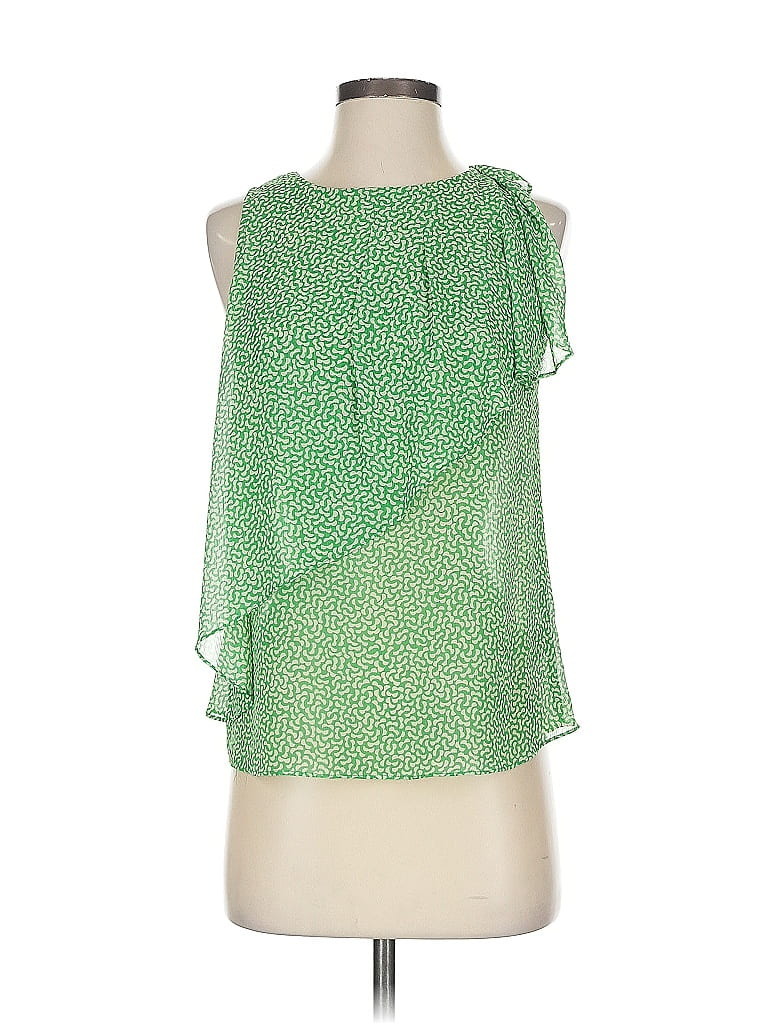 Pre-owned Hd In Paris Sleeveless Blouse In Green