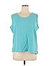 Susan Graver Teal Sleeveless Blouse Size XL - photo 1
