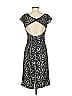 ML Monique Lhuillier Paisley Black Cocktail Dress Size 2 - photo 2