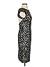 ML Monique Lhuillier Paisley Black Cocktail Dress Size 2 - photo 4