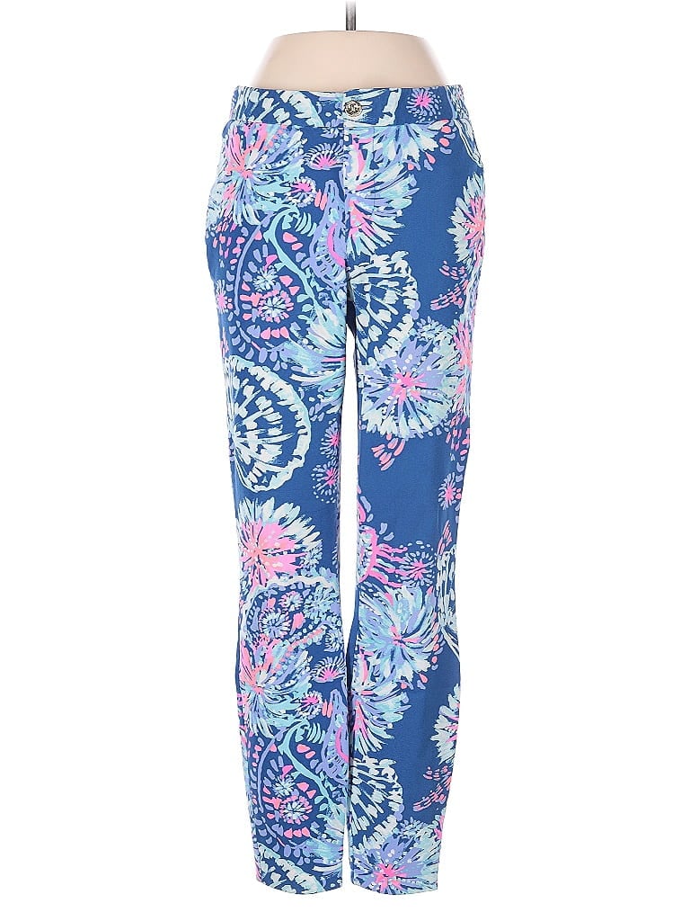 Lilly Pulitzer Paisley Blue Casual Pants Size 2 - photo 1