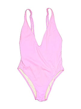 Solid & Striped One Piece Swimsuit