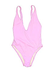 Solid & Striped One Piece Swimsuit