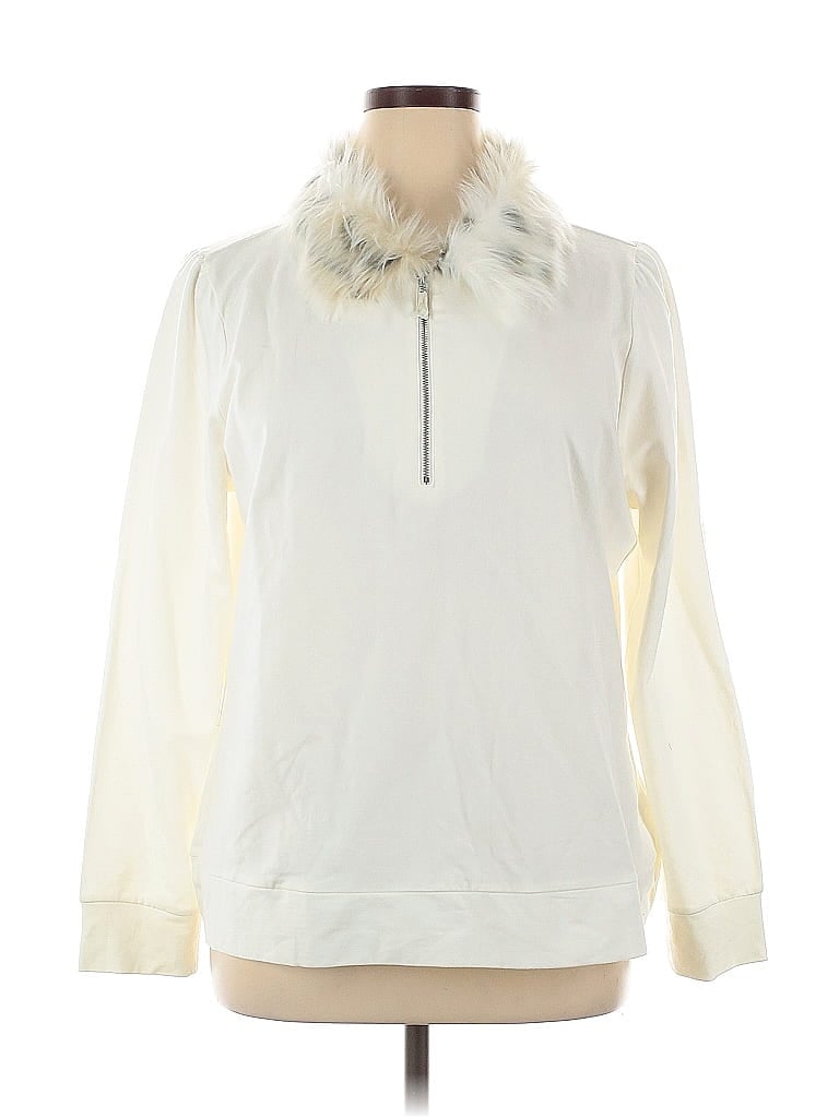 Belle By Kim Gravel Ivory Sweatshirt Size XL - photo 1