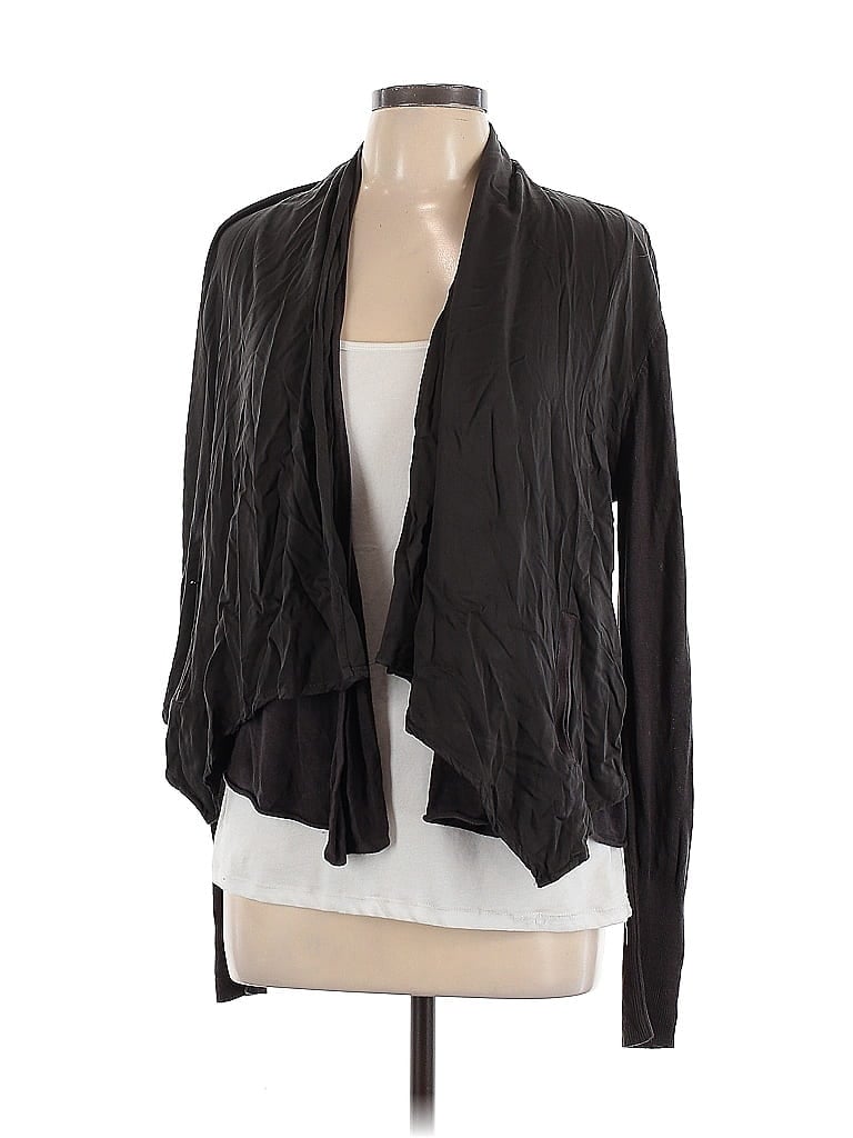 Pre-owned Cynthia Rowley Cardigan Sweater In Black