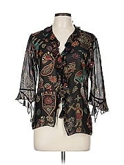 Chico's Design 3/4 Sleeve Silk Top