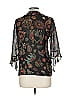Chico's Design 100% Silk Black 3/4 Sleeve Silk Top Size M - photo 2