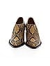 Chloé Animal Print Gold Yellow Embossed Leather Heels Size 7 - photo 2