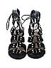 Loeffler Randall 100% Leather Black Heels Size 7 1/2 - photo 2