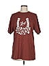 Ariat Floral Burgundy Short Sleeve T-Shirt Size M - photo 1
