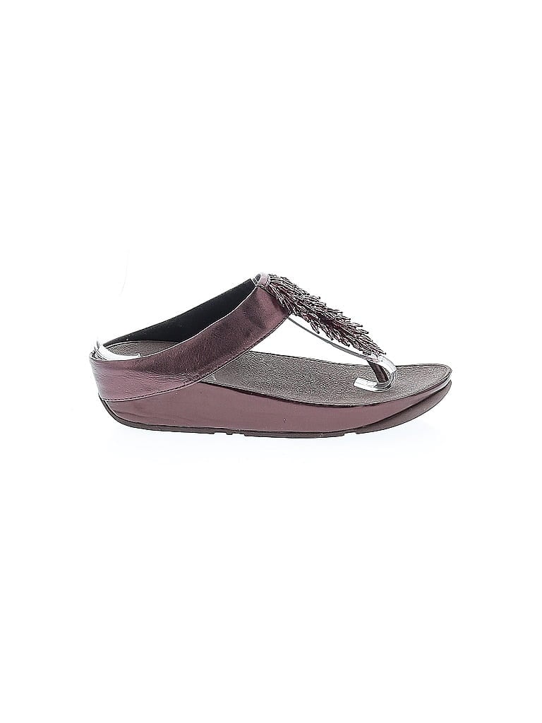 FitFlop Burgundy Wedges Size 7 - photo 1
