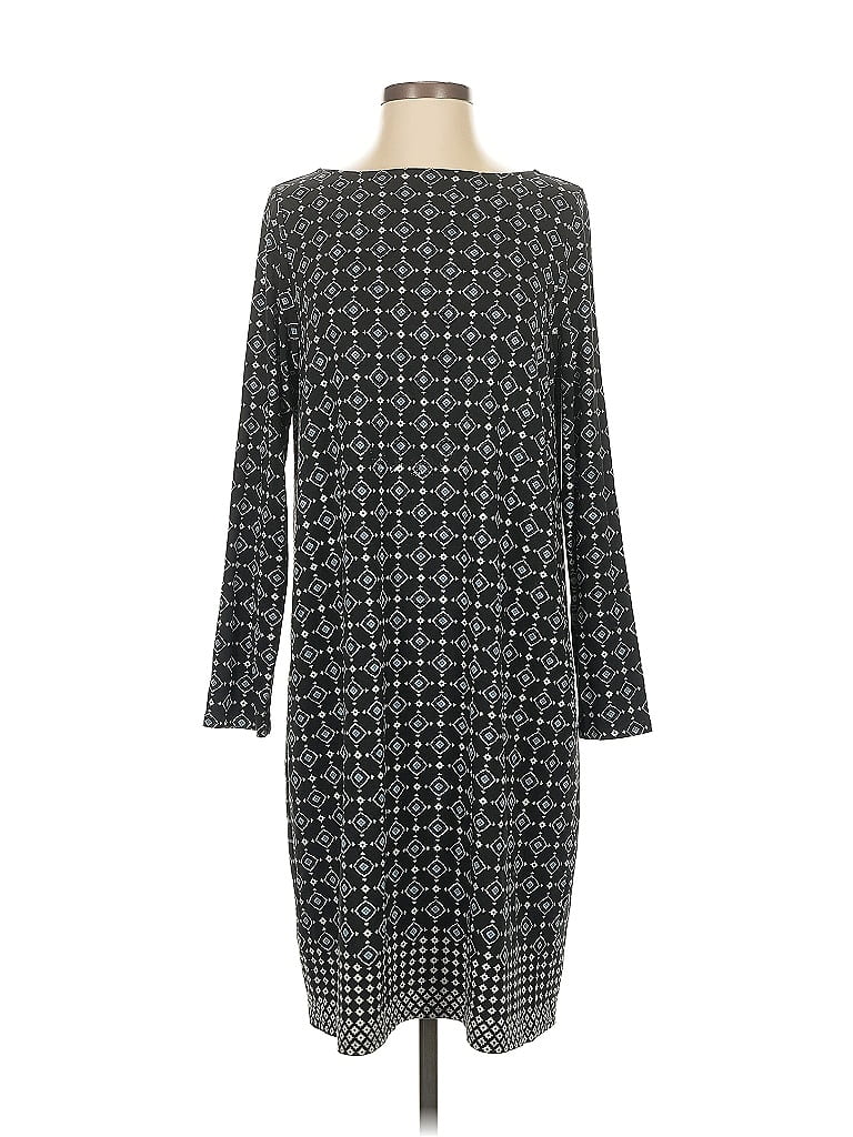 Pre-owned Jjill Casual Dress In Gray