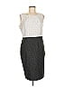 Kasper Graphic Gray Cocktail Dress Size 8 - photo 1