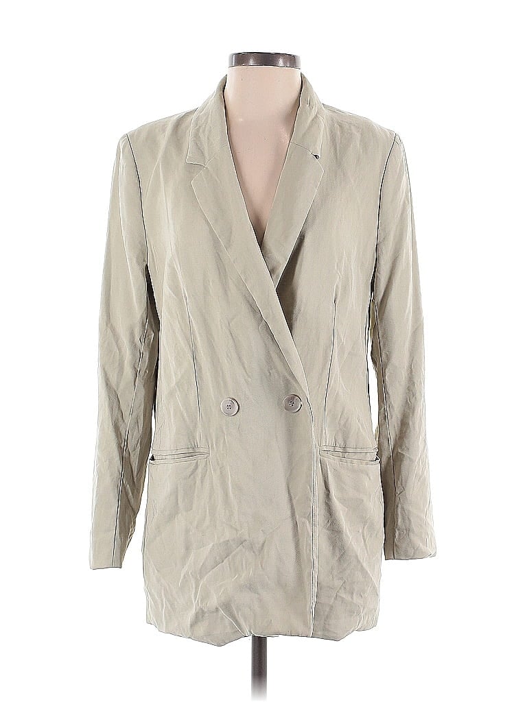 Pre-owned H&m Blazer Jacket In White