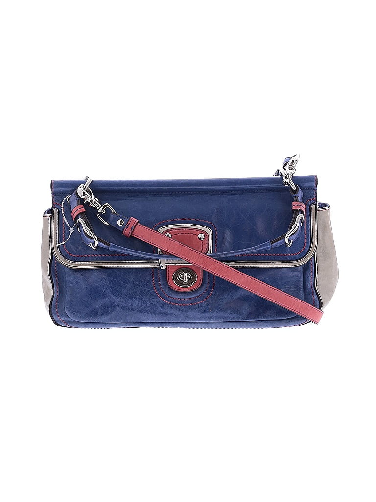 Coach 100% Leather Blue Leather Satchel One size - photo 1