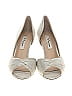 Nina Metallic Ivory Silver Heels Size 8 - photo 2