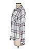 Rails 100% Rayon Plaid Gray White Long Sleeve Button-Down Shirt Size XS - photo 5