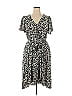 RACHEL Rachel Roy Print Blue Casual Dress Size 0X - photo 1