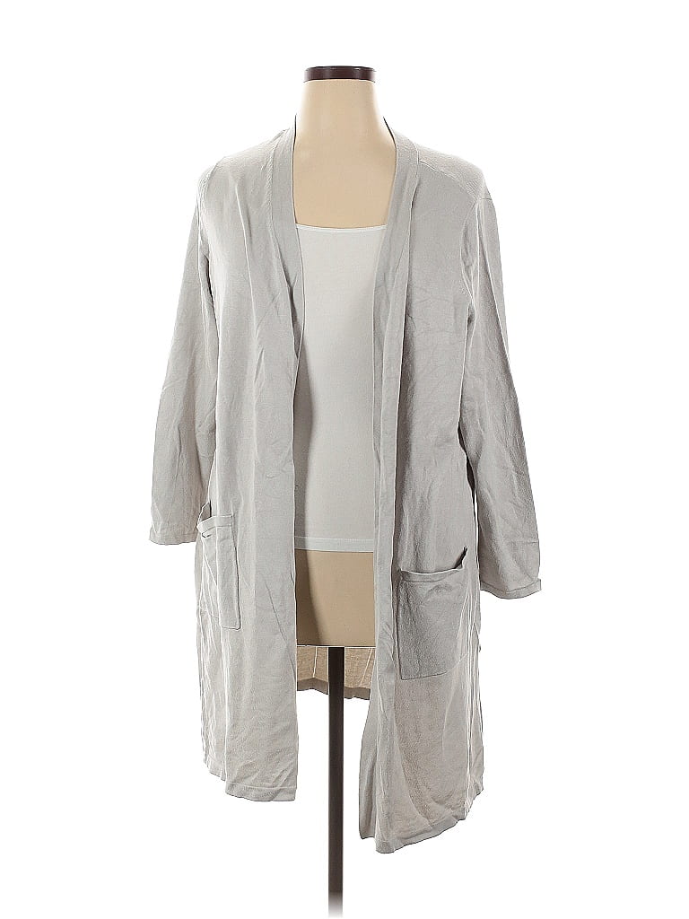 Belle By Kim Gravel Gray Cardigan Size 1X - photo 1