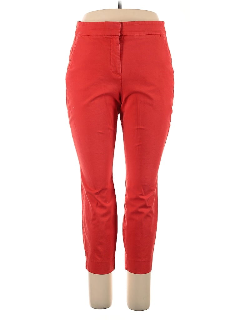J.Crew 365 Red Casual Pants Size 14 - photo 1