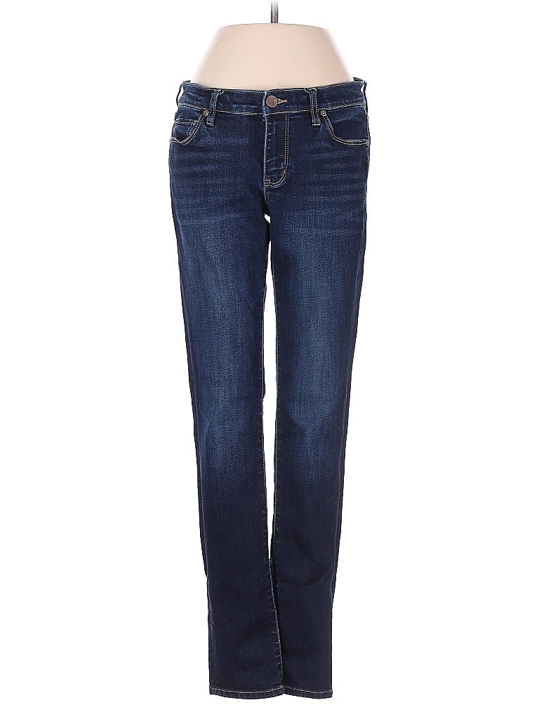 Soho JEANS NEW YORK & COMPANY Hearts Blue Jeans Size 2 - photo 1