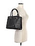 Guess Solid Black Leather Shoulder Bag One size - photo 2