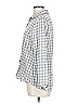 Banana Republic 100% Cotton Checkered-gingham Gray Long Sleeve Button-Down Shirt Size L - photo 5