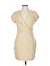 Boston Proper Solid Tan Cocktail Dress Size 12 - photo 1