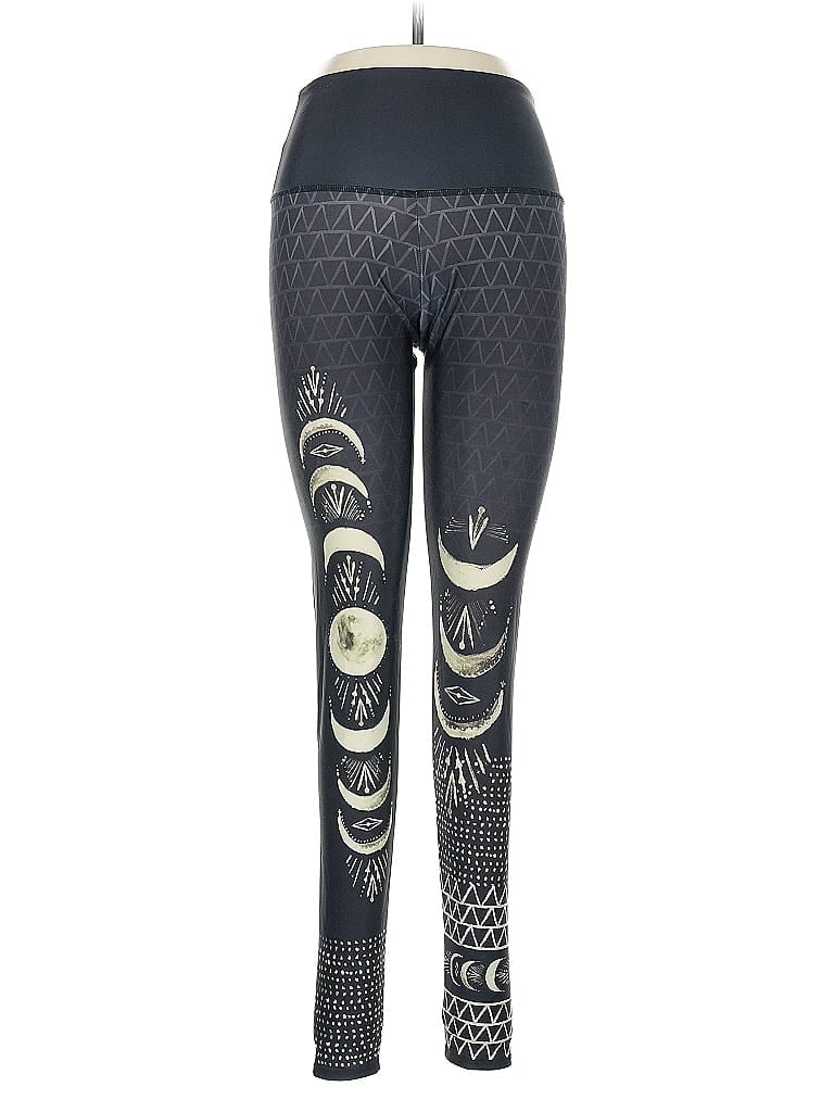 Onzie Graphic Gray Yoga Pants Size M - photo 1