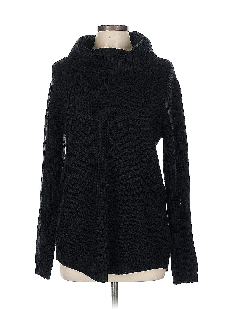 Pre-owned Ab Studio Turtleneck Sweater In Black