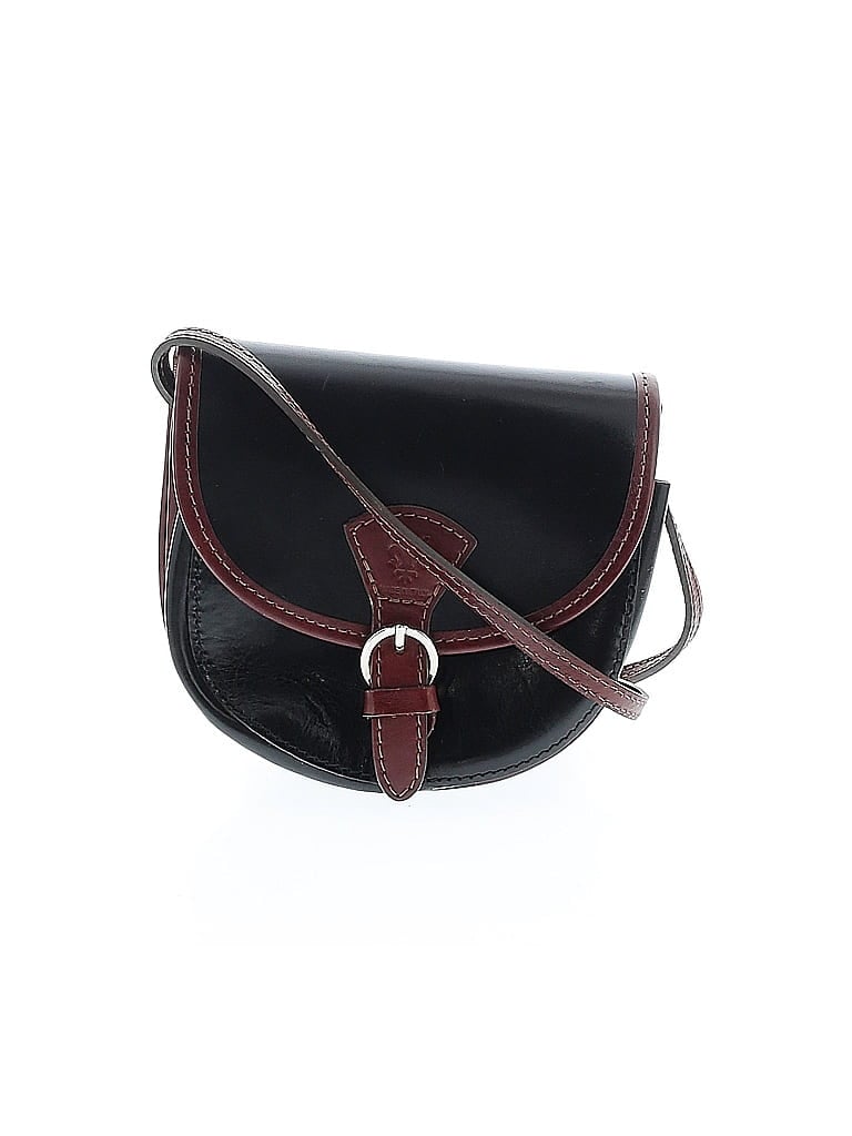 Unbranded 100% Leather Black Leather Crossbody Bag One size - photo 1