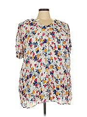 Woman Within Short Sleeve Blouse