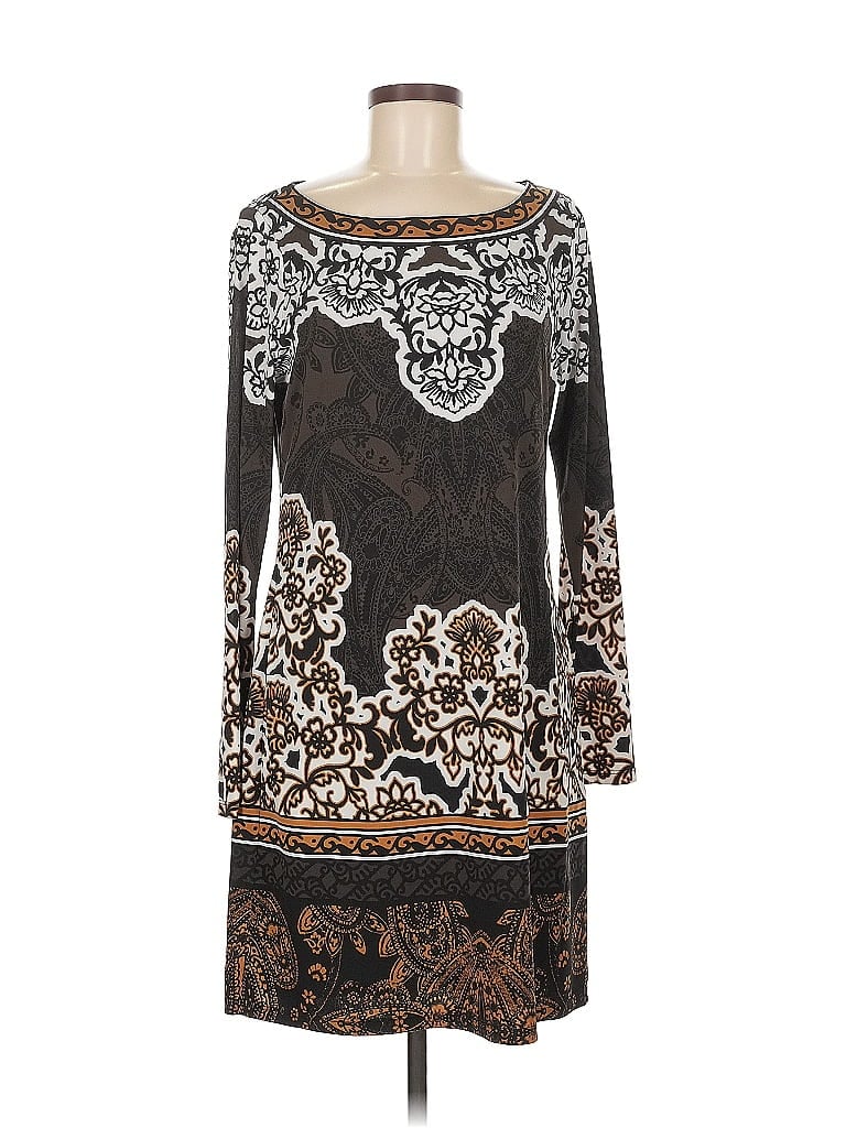 Hale Bob Paisley Brown Casual Dress Size M - photo 1