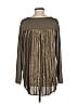 G by Giuliana Rancic Brown Long Sleeve Top Size M - photo 2